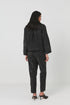 Rabens Saloner viet glimmer crop shirt jacket black glimmer